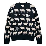 Thumbnail 1 of Joules Women's Très Sheep Intarsia Knitted Jumper - Navy