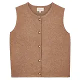 Thumbnail 1 of Joules Women's Holly Knitted Button Vest - Camel
