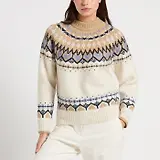 Thumbnail 2 of Joules Women's Charlie Fairisle Knitted Jumper - Cream