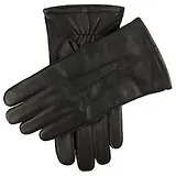 Thumbnail 1 of Dents Men's Dilton Three-Point Lined Leather Gloves - Black