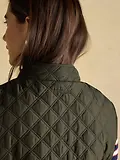 Thumbnail 2 of Joules Women's Minx Showerproof Diamond Quilted Gilet - Green