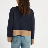 Thumbnail 5 of Joules Women's Nora Knitted Cardigan - Navy/Tan