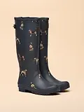 Thumbnail 2 of Joules Women's Adjustable Tall Printed Wellies - Navy Dog