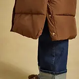 Thumbnail 6 of Joules Women's Matchday Longline Oversized Showerproof Coat - Toffee Brown