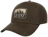 Thumbnail 1 of Stetson Exploring Since 1865 Waxed Cotton Baseball Cap - Dark Brown