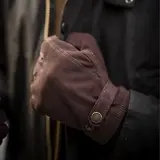 Thumbnail 2 of Hestra Bergvik Suede Leather Gloves - Espresso