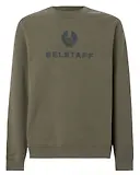 Thumbnail 1 of Belstaff Men's Cotton Fleece Signature Crewneck Sweatshirt - Surplus Green