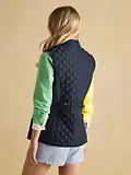 Thumbnail 14 of Joules Women's Minx Showerproof Diamond Quilted Gilet - Navy Blue