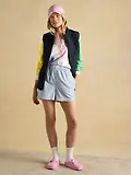 Thumbnail 13 of Joules Women's Minx Showerproof Diamond Quilted Gilet - Navy Blue