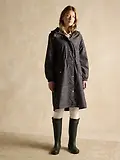 Thumbnail 2 of Joules Women's Holkham Waterproof Packable Raincoat - Black Floral