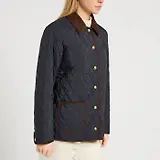 Thumbnail 5 of Joules Women's Quinn Showerproof Diamond Quilted Coat - Navy