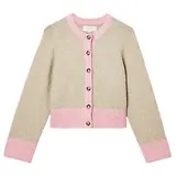 Thumbnail 1 of Joules Women's Nora Knitted Cardigan - Oat/Pink