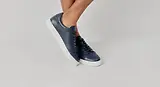 Thumbnail 2 of Oliver Sweeney Men's Almada Perforated Calf Leather Cupsole Trainers - Navy