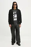 Thumbnail 4 of Paul Smith Men's Zebra Stripe Zip Hoodie - Black