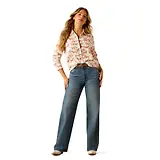 Thumbnail 3 of Ariat Women's Rudford Long Sleeve Shirt - Blushing Horse