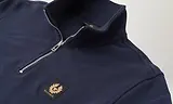 Thumbnail 2 of Belstaff Men's Cotton Fleece Belstaff Quarter Zip Sweatshirt - Dark Ink