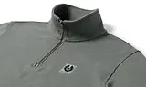 Thumbnail 2 of Belstaff Men's Cotton Fleece Belstaff Quarter Zip Sweatshirt - Atlantic Grey