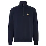 Thumbnail 1 of Belstaff Men's Cotton Fleece Belstaff Quarter Zip Sweatshirt - Dark Ink