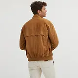 Thumbnail 4 of Baracuta Men's G9 Suede Harrington Jacket - Tobacco