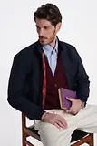Thumbnail 6 of Baracuta Men's G9 Baracuta Cloth Harrington Jacket - Navy