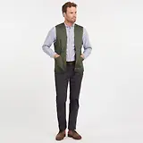 Thumbnail 5 of Barbour Quilted Zip-In Liner - Olive / Ancient Tartan