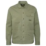 Thumbnail 1 of Barbour International Men's Ruiz Garment Washed Overshirt - Bleached Olive