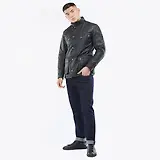 Thumbnail 3 of Barbour International Men's Tourer Duke Wax Jacket - Black