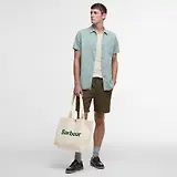 Thumbnail 2 of Barbour Logo Tote Bag - Ecru/Barbour Green