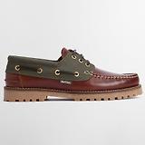 Barbour Men's Deck Boat Shoes - Mahogany | British Attire