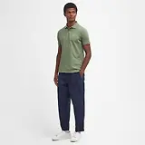 Thumbnail 4 of Barbour Men's Lightweight Sports Polo Shirt - Burnt Olive