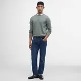Thumbnail 3 of Barbour Men's Pima Crew Neck Jumper - Agave Green