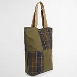 Thumbnail 3 of Barbour Transport Patchwork Tote Bag - Dusky Green