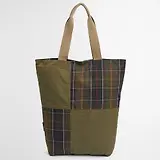 Thumbnail 4 of Barbour Transport Patchwork Tote Bag - Dusky Green