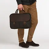 Thumbnail 3 of Barbour Wax Leather Briefcase - Olive