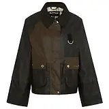 Thumbnail 1 of Barbour Women's Alma Wax Jacket - Archive Olive/Black/Beech with Ancient Tartan