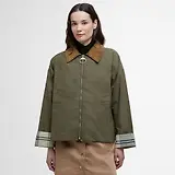 Thumbnail 2 of Barbour Women's Caitlin Showerproof Jacket - Dusky Green/Ancient Tartan