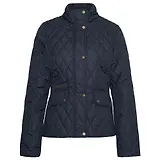Thumbnail 1 of Barbour Women's Crawford Cavalry Quilted Jacket - Dark Navy/Ancient Tartan