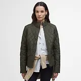 Thumbnail 2 of Barbour Women's Crawford Cavalry Quilted Jacket - Olive/Ancient Tartan