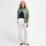 Thumbnail 3 of Barbour Women's Flyweight Cavalry Quilted Jacket - Bayleaf