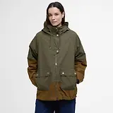 Thumbnail 2 of Barbour Women's Hayley Showerproof Jacket - Dusky Green/Ancient Tartan