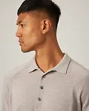 Thumbnail 7 of Peregrine Men's Beauford Made In England Polo Shirt - Light Grey