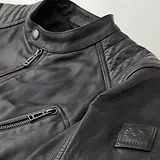 Thumbnail 2 of Belstaff Men's Cheviot Leather V Racer Jacket - Black