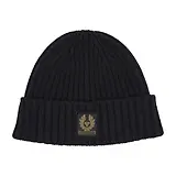 Thumbnail 1 of Belstaff Men's Lambswool Watch Beanie Hat - Black