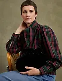 Thumbnail 6 of Penelope Chilvers Women's Blythe Blouse - Navy
