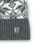 Thumbnail 2 of Holland Cooper Beatrice Beanie Bobble Hat -  Grey Marl Cream