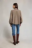 Thumbnail 7 of Holland Cooper Women's Burford Blouse - Coffee Gingham