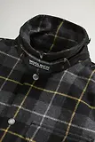 Thumbnail 6 of Woolrich Men's Recycled Italian Wool Blend Padded Alaskan Check Overshirt - Grey Black Check