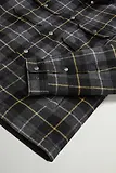 Thumbnail 7 of Woolrich Men's Recycled Italian Wool Blend Padded Alaskan Check Overshirt - Grey Black Check