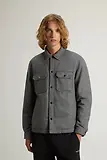 Thumbnail 2 of Woolrich Men's Wool Check Alaskan Shirt Jacket - Herringbone Grey