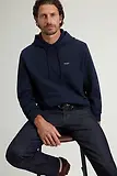 Thumbnail 5 of Woolrich Men's Cotton-Blend Interlock Hooded Sweatshirt - Melton Blue